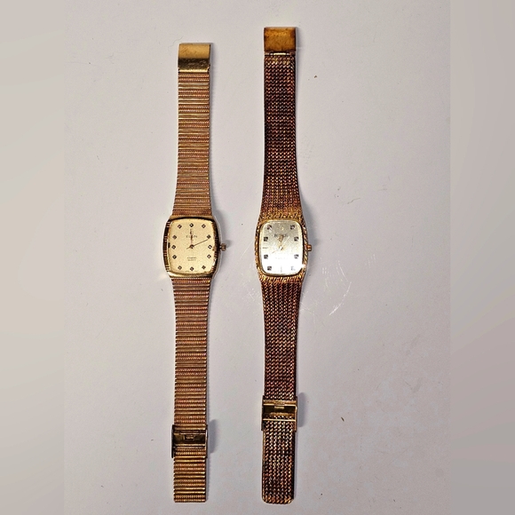 Vintage Elgin & Benrus Diamond Quartz Watches (See description) - Picture 1 of 11